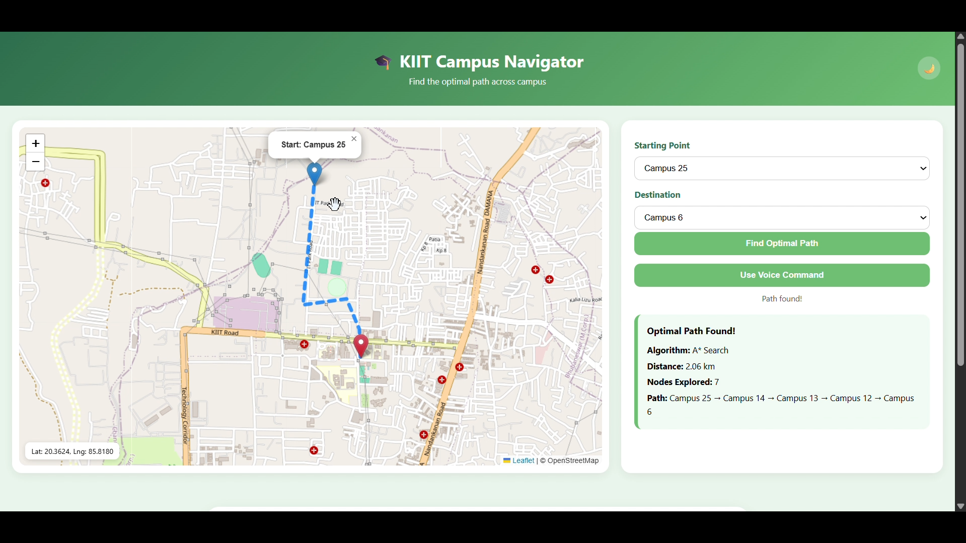 KIIT Campus Navigator